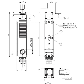 Int.de séc. Verr. 24Vac/dc/Déverr. méca. BI-State, 2O+1F+1O, SR11-Lire la description