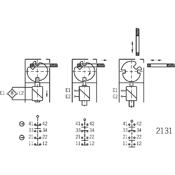 Int.de séc. Verr. mécanique/Déverr. 24Vac/dc 2O+1F+1O, 3xM20 Int.de séc. Verr. mécanique/Déverr. 24Vac/dc 2O+1F+1O, 3xM20-Lire la description
