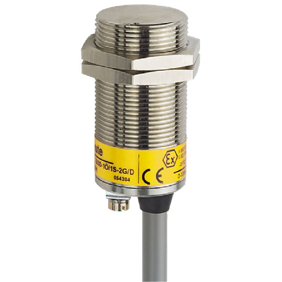 Int.de séc. magn. Ex M30 Reed P10mm 1NF+1NO LED câble 2m-Lire la description