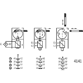 Interrupteur de sécurité 2 sorties semiconducteurs / M12 8P-Lire la description