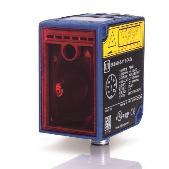Laser de mesure 0-10V + PNP (x2) P=0.3-10m / M12 5P-Lire la description