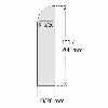 Protection murale, Long. 2060 mm Ht. 150 mm, épaisseur 10 mm Granit