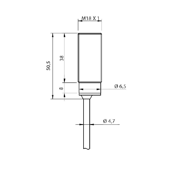 Inclination sensor, 1-axes, 360°, RS485 + Analogue, 2m cable exit Inclination sensor, 1-axes, 360°, RS485 + Analogue, 2m cable exit-Lire la description