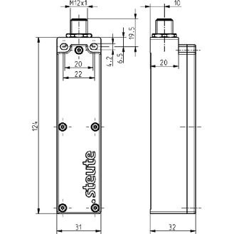 Emetteur universel sans fil sWave 868,3 MHz, M12 4P-Lire la description