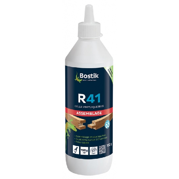 Colle vinylique R41 prise rapide biberon de 750g - BOSTIK - 30604645-Lire la description