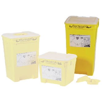 Fût plastique pour déchets infectueux 60 L-Lire la description