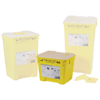 Fût plastique pour déchets infectueux 30 L-Lire la description