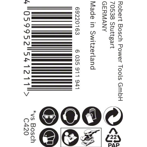 Bosch EXPERT M480 Schleifnetzrolle, 93 mm, 5 m, K 320. Fr Handschleifen-Beschreibung lesen