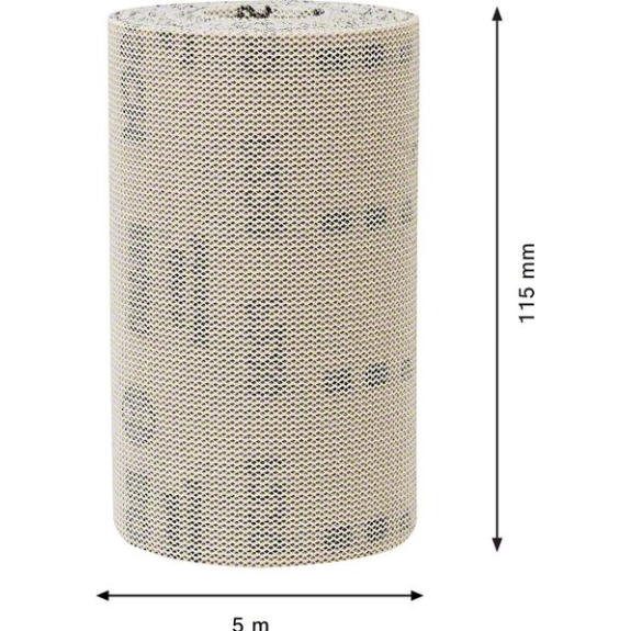 Bosch EXPERT M480 Schleifnetzrolle, 115 mm, 5 m, K 220. Fr Handschleifen-Beschreibung lesen