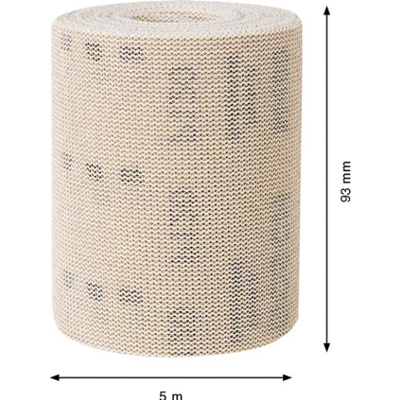 Bosch EXPERT M480 Schleifnetzrolle, 93 mm, 5 m, K 120. Fr Handschleifen-Beschreibung lesen