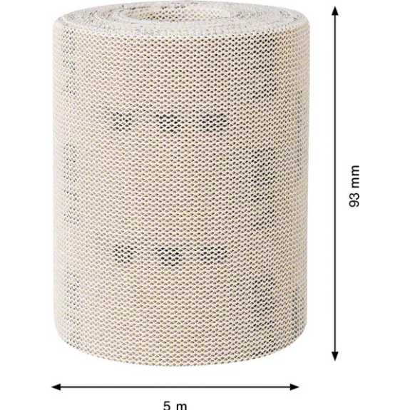 Bosch EXPERT M480 Schleifnetzrolle, 93 mm, 5 m, K 180. Fr Handschleifen-Beschreibung lesen