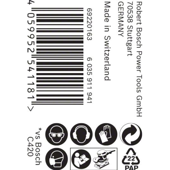 Bosch EXPERT M480 Schleifnetzrolle, 93 mm, 5 m, K 180. Fr Handschleifen-Beschreibung lesen