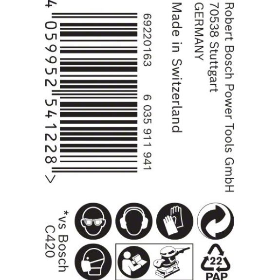Bosch EXPERT M480 Schleifnetzrolle, 93 mm, 5 m, K 400. Fr Handschleifen-Beschreibung lesen