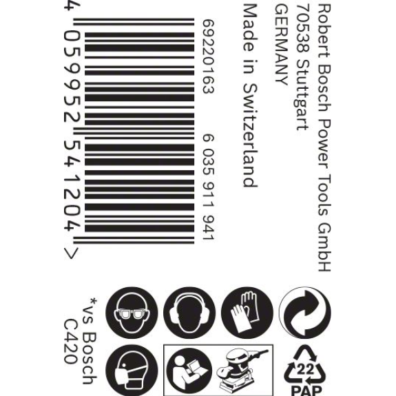 Bosch EXPERT M480 Schleifnetzrolle, 93 mm, 5 m, K 240. Fr Handschleifen-Beschreibung lesen