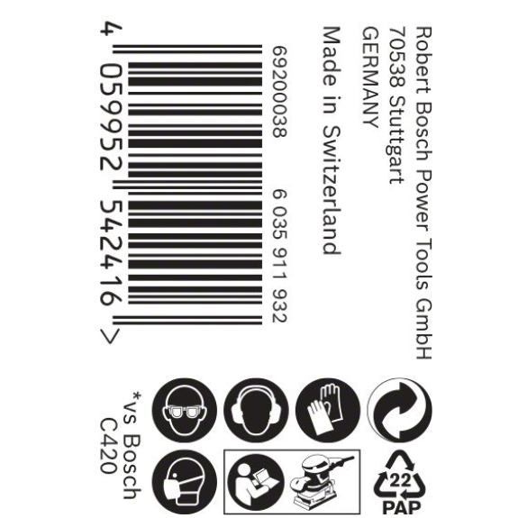 Bosch EXPERT C470 Schleifpapierrolle zum Handschleifen, 93 mm, 5 m, K 60-Beschreibung lesen