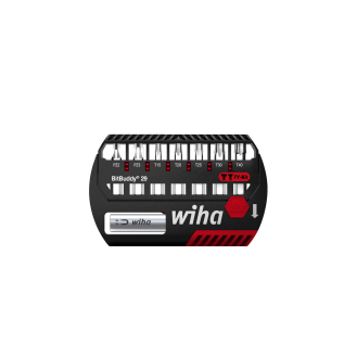 Jeu d'embouts Wiha BitBuddy TY 29 mm Pozidriv, TORX 8 pices. 1/4" C6.3 (42139)-Lire la description