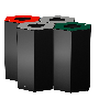Cubo clasificador Hexatri con cerradura 50 L