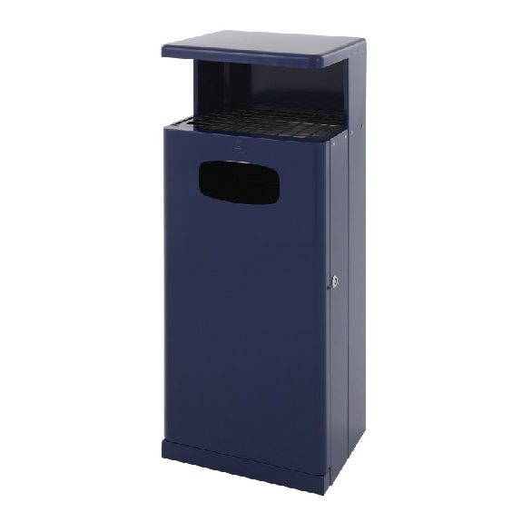 Cestino da esterno con tenda da sole 55 L Cestino da esterno con tenda da sole 55 L-Leggi tutto
