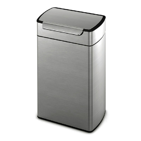 Corbeille à déchets 40 L en inox-Lire la description