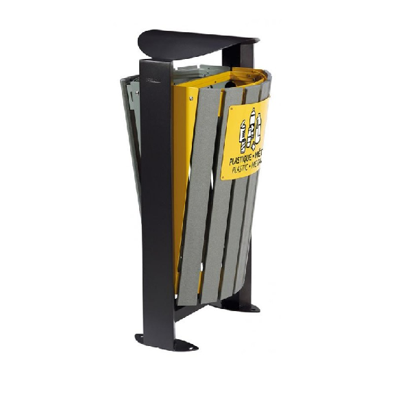 Corbeille Arkea 2 x 60 L sans cendrier Corbeille Arkea 2 x 60 L sans cendrier-Lire la description