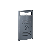 Cestino da esterno ovale 50 L con posacenere integrato Cestino da esterno ovale 50 L con posacenere integrato