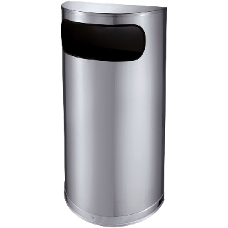 Pattumiera semicircolare 35 L in acciaio inox-Leggi tutto