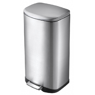 Cestino a pedale 35 L con coperchio silenzioso-Leggi tutto