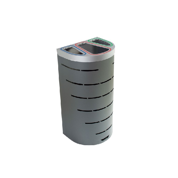Bidone selettivo 65 L per 3 rifiuti Bidone selettivo 65 L per 3 rifiuti-Leggi tutto