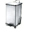 Cestino a pedale 90 L in acciaio inox opaco Cestino a pedale 90 L in acciaio inox opaco