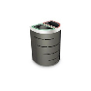 Bidone selettivo 65 L per 2 rifiuti Bidone selettivo 65 L per 2 rifiuti