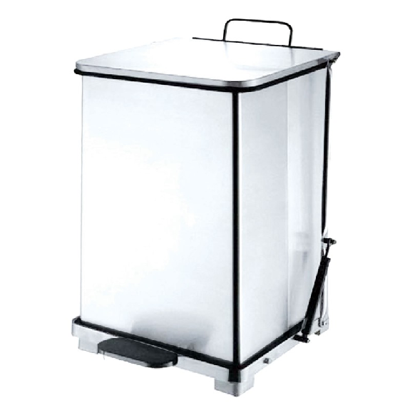 Cestino a pedale 152 L in acciaio inox opaco Cestino a pedale 152 L in acciaio inox opaco-Leggi tutto