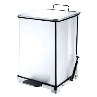 Corbeille robuste et silencieux 152 L Inox mat-Lire la description