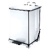 Cestino a pedale 152 L in acciaio inox opaco Cestino a pedale 152 L in acciaio inox opaco