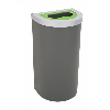 Corbeille Nice 1/2 rond avec support sac 95 L couvercle tri sélectif Corbeille Nice 1/2 rond avec support sac 95 L couvercle tri sélectif
