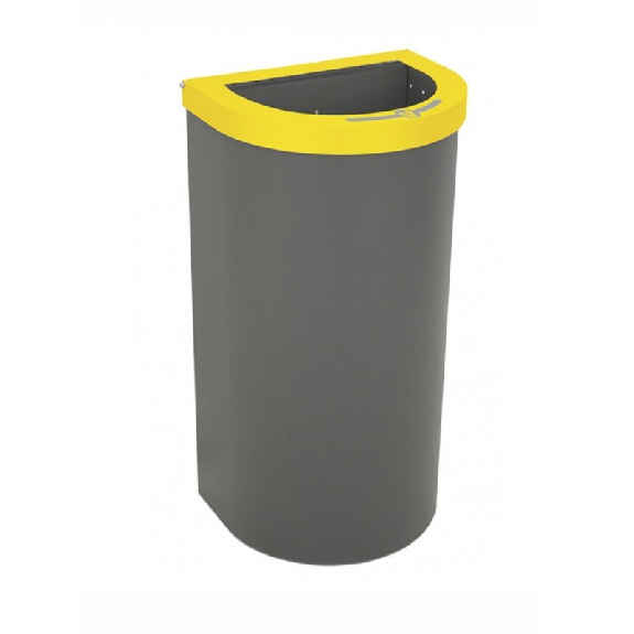 Cestino 1/2 tondo con pattumiera interna da 95 L Cestino 1/2 tondo con pattumiera interna da 95 L-Leggi tutto