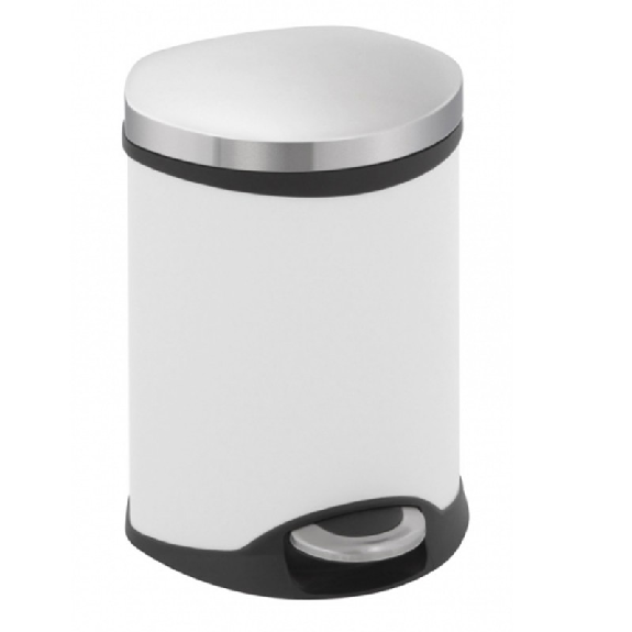 Cubo de basura con pedal 6 L-Leer más