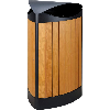 Corbeille triangulaire bois 60 L Corbeille triangulaire bois 60 L