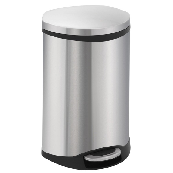 Pattumiera a pedale Shell 18 L inox-Leggi tutto
