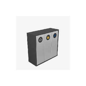 Corbeille Bremen 120 L self closing + support sac-Lire la description