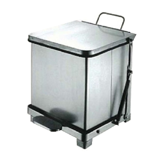 Corbeille robuste et silencieux 27 L Inox mat-Lire la description