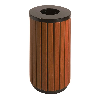 Cesta redonda de madera 40 L