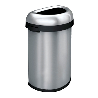 Cestino aperto mezzaluna 60 L-Leggi tutto