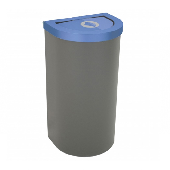Cestino 1/2 rotondo con contenitore interno da 95 L e coperchio basculante Cestino 1/2 rotondo con contenitore interno da 95 L e coperchio basculante-Leggi tutto