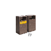 Corbeille de recyclage 90 L