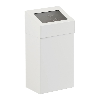 Corbeille à clapet 18 L en acier peint