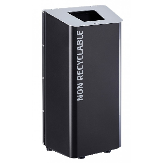 Corbeille de tri 80 L en aluminium-Lire la description