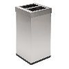 Pattumiera per raccolta differenziata 2 x 52 L in acciaio inox