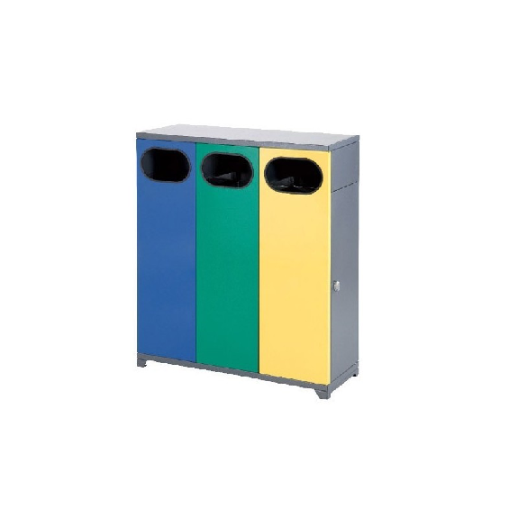Pattumiera differenziata in metallo 120 L Pattumiera differenziata in metallo 120 L-Leggi tutto