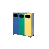 Corbeille de tri métal 120 L Corbeille de tri métal 120 L