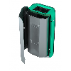 Corbeille en acier galvanisé METROPOLE 1x 50 l - bac intérieur